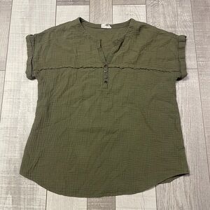 Olive Green Women's Top